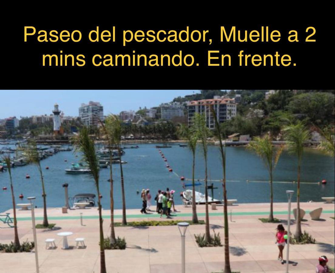 Departamento Sobre Costera, 1Min La Quebrada, 3M Playas Y Yates Apartment Acapulco Luaran gambar